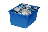 Extra Large Nesting Tote 17 1/4 X 11x12 Blue. Package of 6
