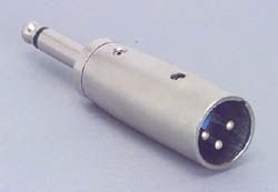 XLR Male To 1/4 Male Adapter