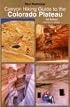 Canyon Hiking Guide to the Colorado Plateau: Non-Technical