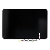 QRTS513 - Black Melamine Mark N Wipe Dry Erase Marker Board
