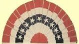 Mirage Printed Full Fan Bunting 3 ft. x 5 ft. Polyester