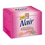 Nair Hair Remover Kit, Microwave Wax for Legs, Body, and Bikini Area, Fresh Peach Melon, 1 kit.