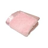 Elegant Baby 20 x 20 Pink Microfiber Security Blankie with Satin Back and Trim