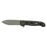 New Columbia River M21 Folding Knife Bead Blast Plain Spear Point/Dual Thumb Stud Liner Lock M21-04