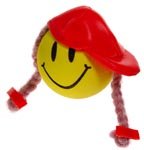 Smiley Girl Red Cap Antenna Ball Topper