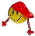 Smiley Girl Red Cap Antenna Ball Topper
