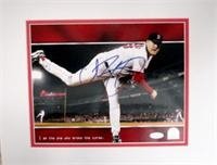Curt Schilling autographed 8x10 Photo (Boston Red Sox 2004 World Series Champion) drymount matted