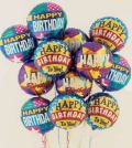 Same Day Flower Delivery Air Rangement 1 Dozen Happy Birthday Balloons