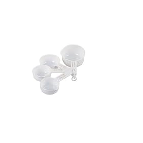Faringdon White Plastic Set Of 4 Measuring Cups
