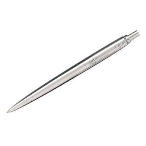Jotter Retractable Ballpoint, Brushed Stainless Steel, Medium Point