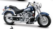 1:18 Scale Maisto Harley Davidson 1998 Flstf Fat Boy Diecast Motorcycle Model