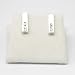 Sterling Silver Slender Earrings With Cubic Zirconias by The Olivia Collection