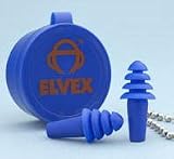 Elvex Quattro EP-402 Reusable Ear Plug with Container, 25 Nrr, 1 Pair