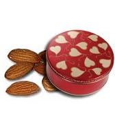 1 and 1 2 lb Whole Natural Almonds Tin - Sweet Hearts by Catoctin Kettle Korn
