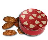 2 lb Whole Natural Almonds Tin - Sweet Hearts by Almonds