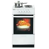 Beko 50cm Single oven electric cooker S512S Silver
