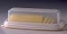 Rubbermaid 3930-RD-CLR White Plastic Butter Dish