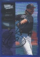 Randy Johnson, Arizona Diamondbacks, 2000 Upper Deck Victory Autographed Card
