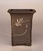Bonsai Boy's Ceramic Bonsai Pot <br>Unglazed Square with Floral Etching