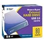 Western Digital 80 GB USB 2.0 External Hard Drive
