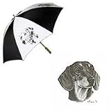 Dachshund Smooth Umbrella by Porcelain by Rosalinde (60' Arc)