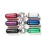 Small Pill/ID Holder Keychain (Set of 6)
