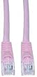 CAT5E, UTP, with Molded Boot, 350MHz, Pink, 1 ft
