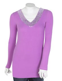 Click here to buy Sequin V Tunic Tee.