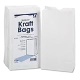 Pacon 72020 Rainbow bags, white uncoated kraft paper, 6 x 3-5/8 x 11, 100/pack