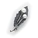 Sterling Silver Champagne CZ (Cubic Zirconia)/Biwa Coin Pearl Necklace - 18 inch
