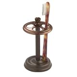 InterDesign York Metal Toothbrush Stand, Bronze