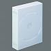 ロアス DVDケース 12枚収納 x 3セット ホワイト DVD-A010-3W