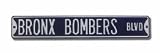 Steel Street Sign: BRONX BOMBERS BLVD