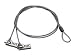 Targus Defcon Dual Head Combination Lock - Security cable lock - 2.1 m