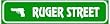 RUGER STREET game hobbie road sign