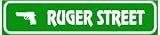 RUGER STREET game hobbie road sign