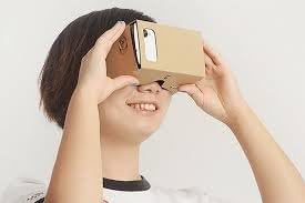ScienceRUS DIY Kids Friendly Cardboard Virtual Reality Headset - Encouages Creativity and Wonder Educational Compatible with iPhone and Android Smartphones up to 6 Inch