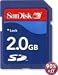 SanDisk 2GB SD Memory Card (SDSDB-2048, Bulk Package)