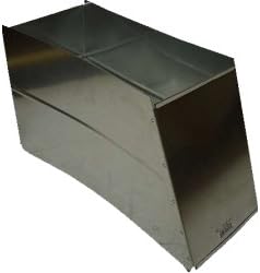 Single Wall Galvanized 20 x 8" To 16" x 8" Transition