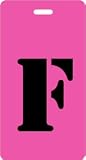 Luggage Tag - F - Upper Case