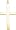 Cross Charm, Gold Plated Silver