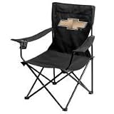On The Edge Marketing OTE-810026 Chevrolet Bowtie Black Folding Chair