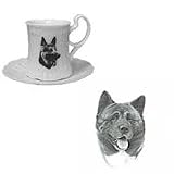 Akita Cup and Saucer, Porcelain by Rosalinde