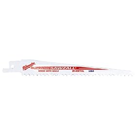 Milwaukee 48-01-6031 Super Sawzall Blade 5 8 TPI 6 inch Length, 50-Pack by Milwaukee