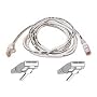 Belkin - Cordon de raccordement - RJ-45 (M) - RJ-45 (M) - 3 m - ( CAT 5e ) - Moul�, Sans crochet - blanc