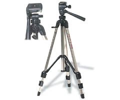 Slik Compact Video Tripod with 3-Way Panhead and Gear Drive