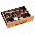 Rolodex 22131 Rolodex Deep Desk Drawer Organizer, Metal Mesh, 15-1/4Wx11-7/8Dx2-1/2H, BLK