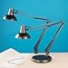Electrix Illumination 2245-BK Architect's incandescent swing arm clamp-on lamp, 45 reach, metal shade, black