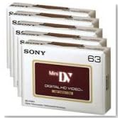 Sony Mini-DV DVM 63 Minute High Definition Video Tape."5 Pack"