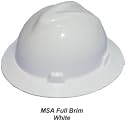 MSA Safety Works 10006318 Full Brim Hard Hat, White